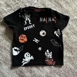 Cactus Boys size 5/6 Black Halloween T shirt Boys